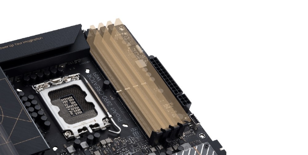 ASUS PROART Z690 CREATOR WIFI 6000MHz(OC) Anakart – DDR5 Performans Artışı