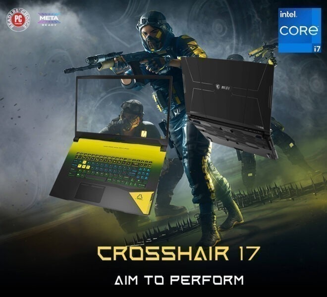MSI 17.3'' NB CROSSHAIR 17 B12UGZ-298XTR I7-12700H Notebook – görsel 2