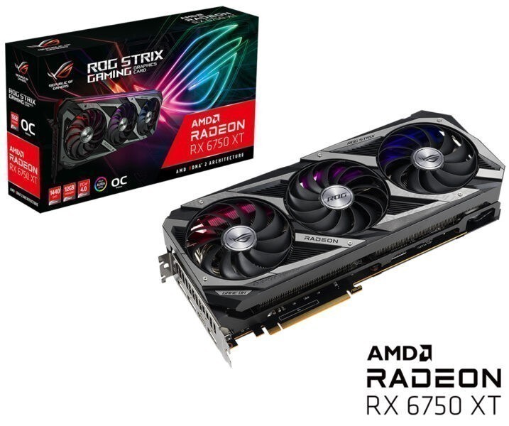 ROG Strix Radeon™ RX 6750 XT OC Edition 12GB GDDR6 ROG Strix Radeon™ RX 6750 XT OC Edition 12GB GDDR6