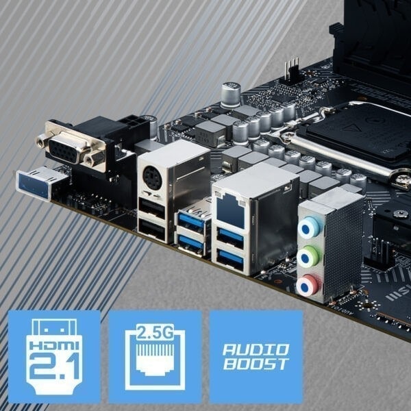 MSI PRO B660M-B Anakart – 2 X DDR4 DUAL CHANNEL (4600 MHZ OC)