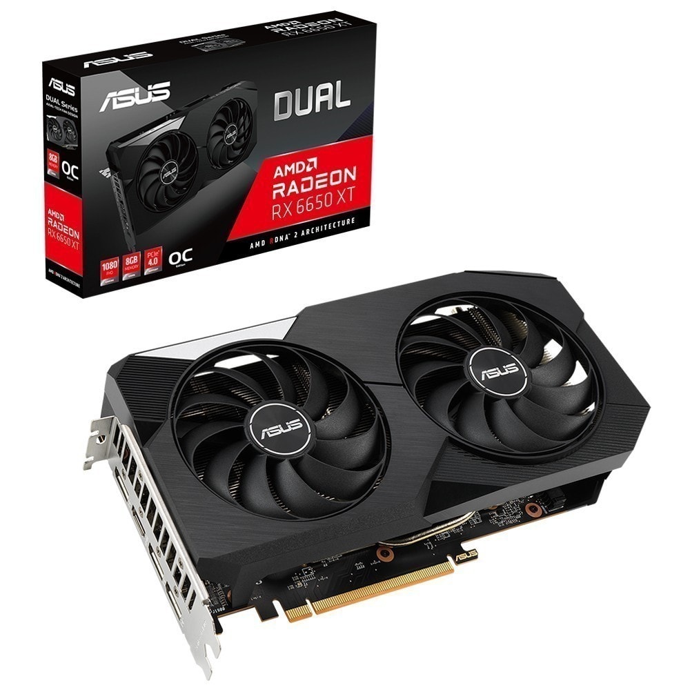 Asus Dual Radeon Rx 6650 Xt 8gb Oc Gddr6 128bit Ekran Karti