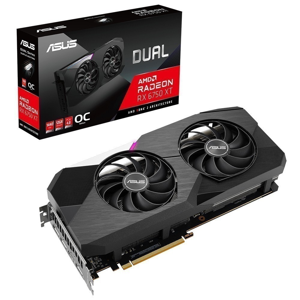 Asus Dual Radeon Rx 6750 Xt 12gb Oc Gddr6 192bit Ekran Karti