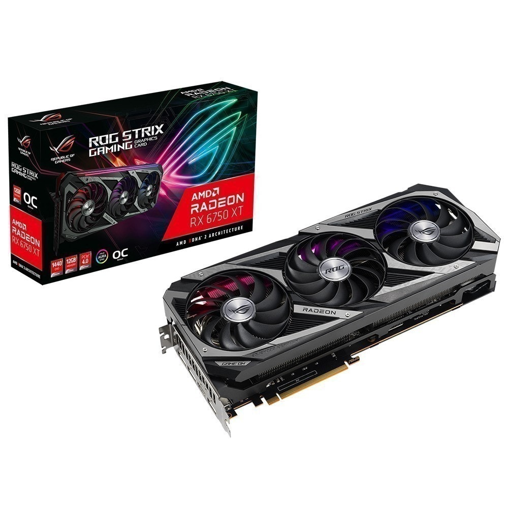 Asus Rog Strix Radeon Rx 6750 Xt 12gb Oc Gddr6 192bit Ekran Karti
