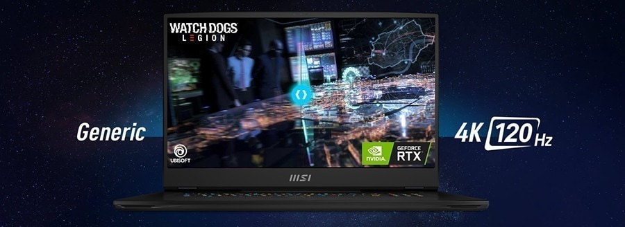 MSI 17.3” TITAN GT77 12UHS-037TR I9-12900HX Notebook – Üst Seviye Ekran, Üst Seviye Deneyim.