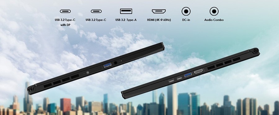 MSI 17.3” STEALTH 17M A12UE-009XTR / I7-1280P Notebook – KAPSAMLI BAĞLANTI ÖZELLİKLERİ