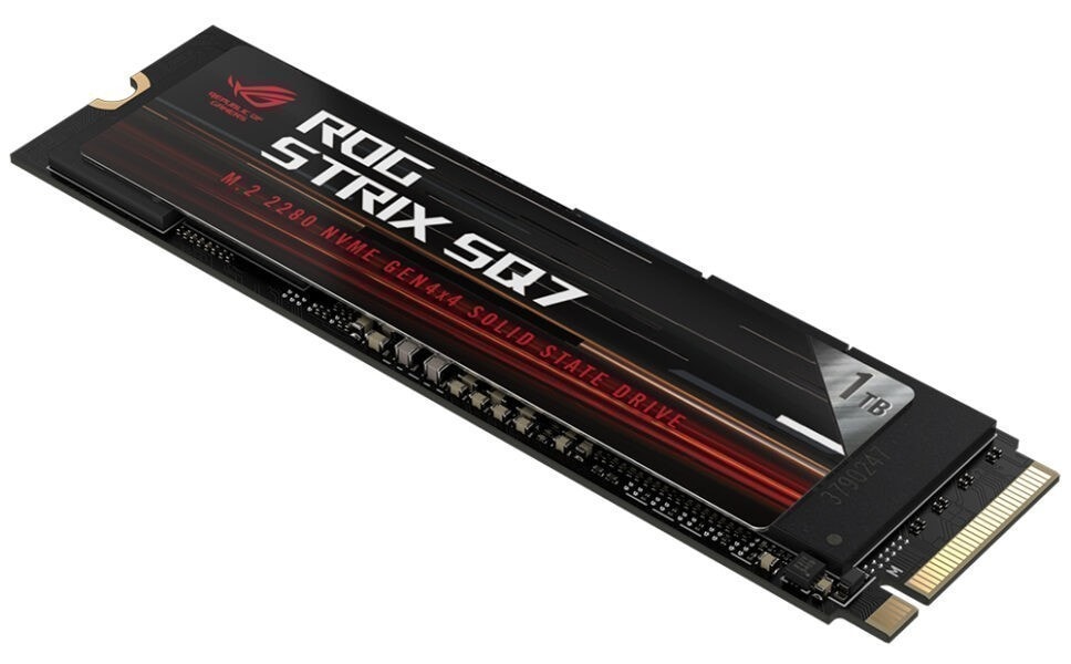 ASUS ROG STRIX SSD – DRAM tamponlama ve 7000 MB/s’ye varan aktarım hızları için geniş SLC ön belleğe