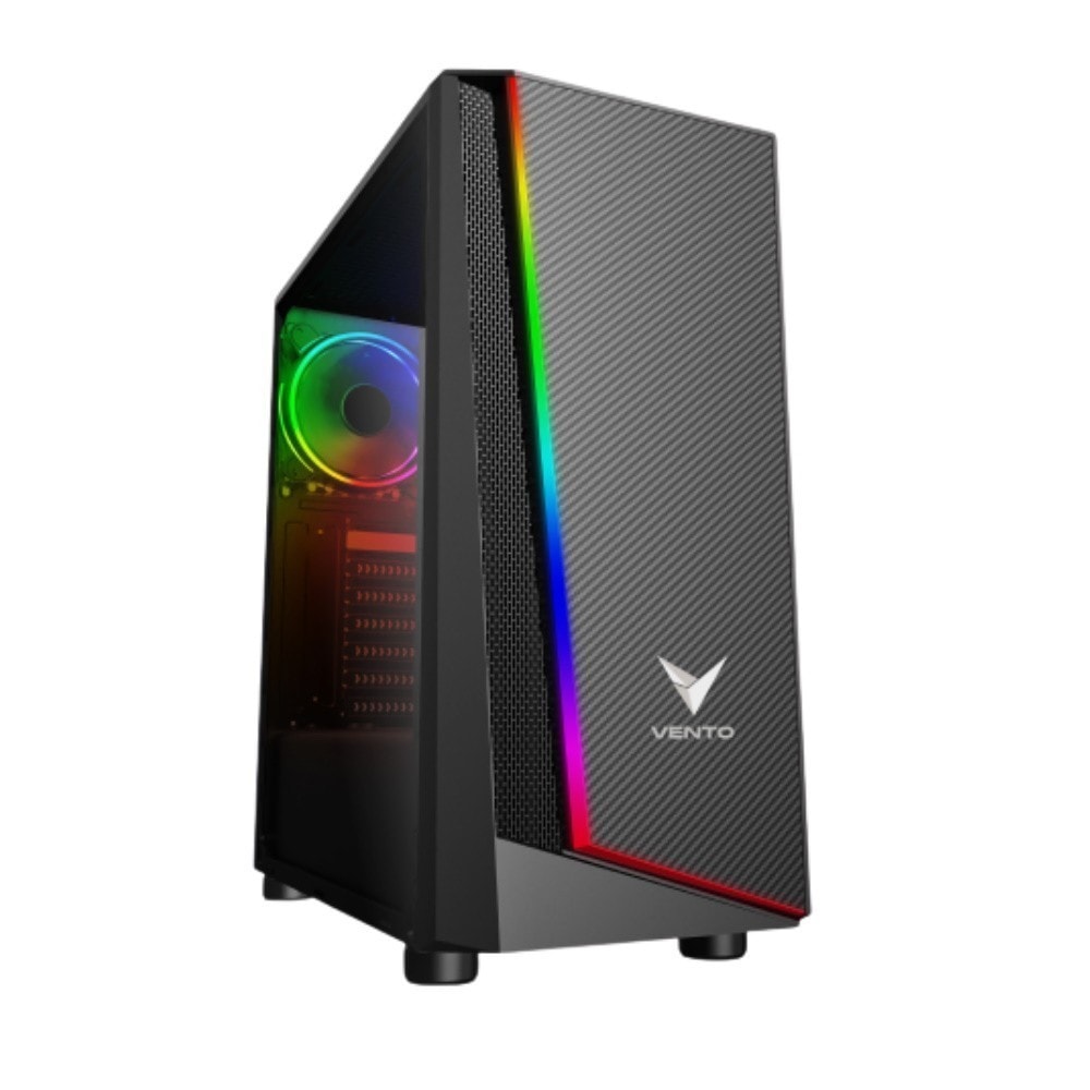 Vento Vg08fe Atx 1 Adet Rgb Fan Temperli Cam Gaming Kasa Fsp Hyper Pro H3 550 550w 80 Psu 8