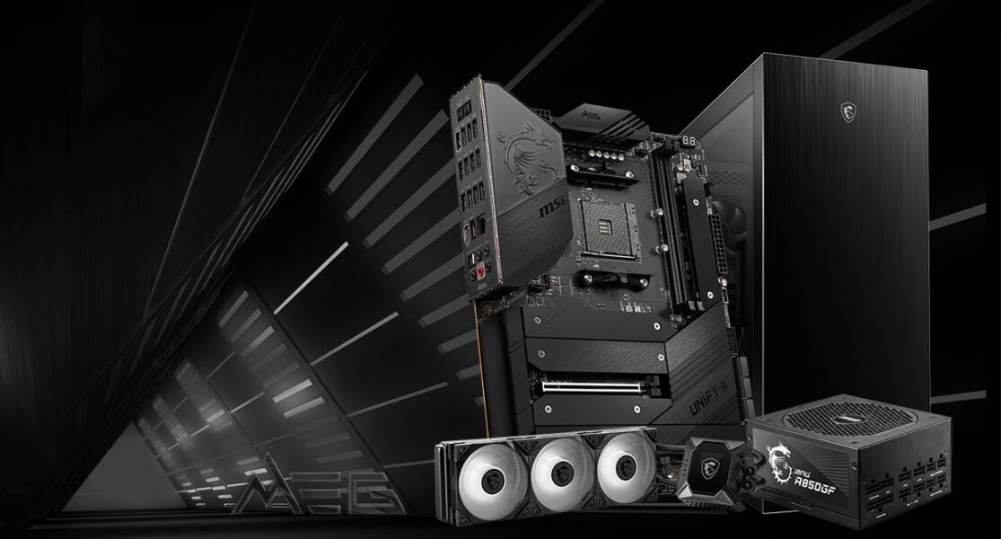 MSI MEG X570S UNIFY-X MAX & MPG SEKIRA 500G & MPG CORELIQUID K360 & MPG A850GF