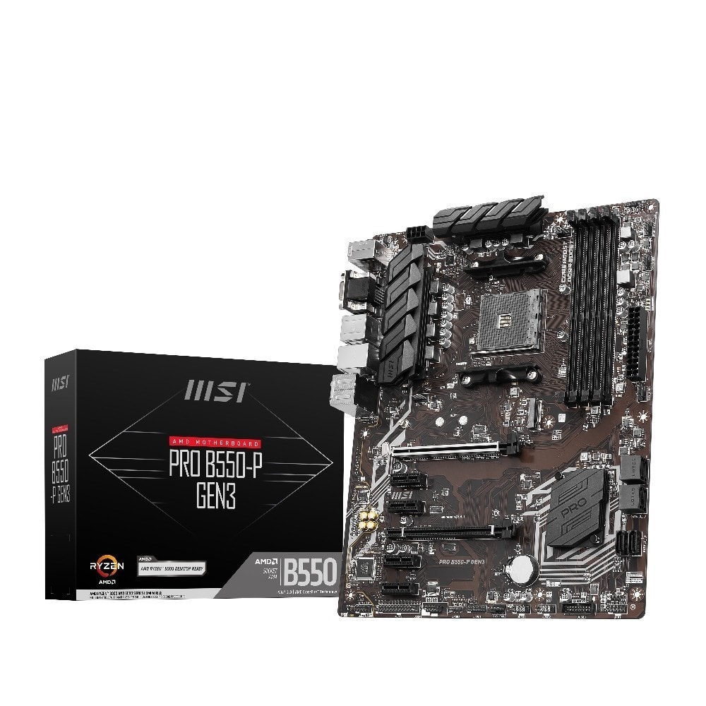 Msi Pro B550 P Gen3 4400oc Ddr4 Soket Am4 Hdmi Vga Dvi D M 2 Usb 3 2 Atx Anakart