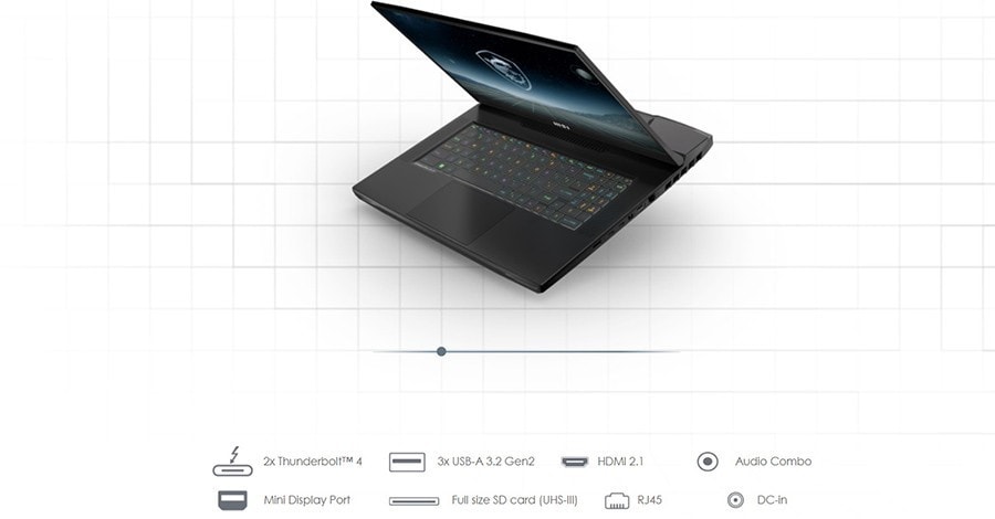 MSI CREATOR PRO X17 A12UMS-065TR I9-12900HX Notebook – Keskin detaylarla bilinmesi keşfedin, görsel 6