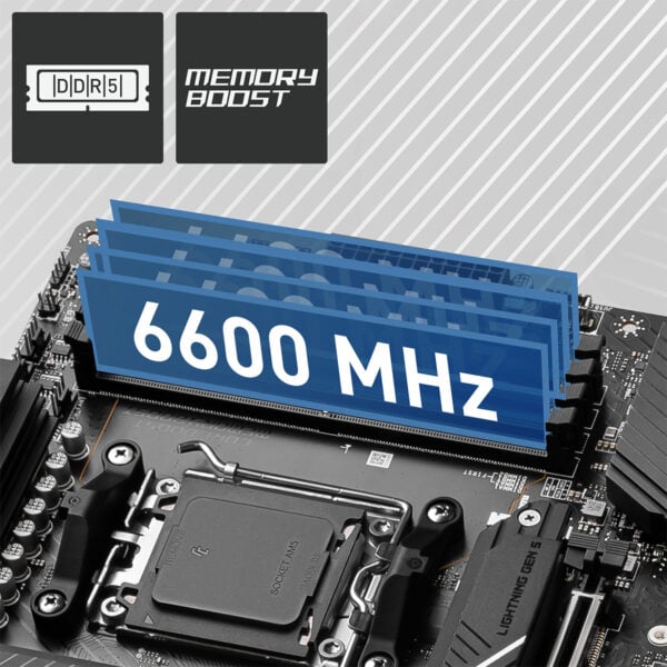 Msi Pro X670-P WiFi Soket Anakart – ÇİFT TARAFLI M.2 SHIELD FROZR