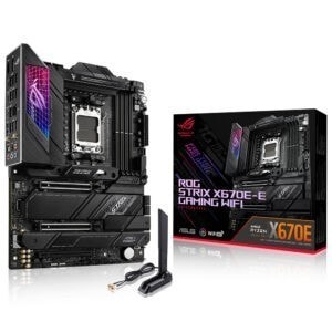 Asus Rog Strix X670e E Gaming Wifi Soket Am5 6400mhzoc Ddr5 Dp Hdmi Aura Rgb
