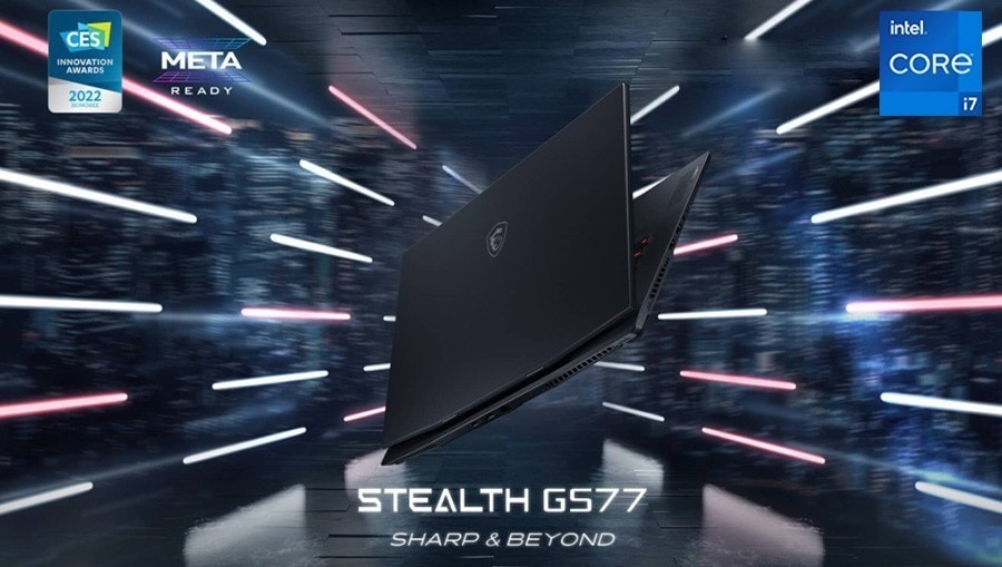 MSI STEALTH GS77 12UHS-244TR i7-12700H Notebook – görsel 1
