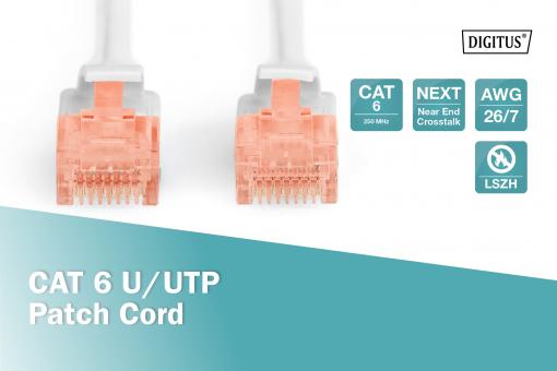 DIGITUS 3m Cat6 Utp DK-1617-030 Gri Patch Kablo – görsel 2