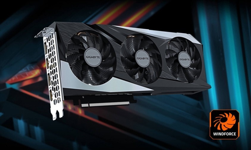 GIGABYTE GeForce RTX 3050 GAMING OC Ekran Kartı – WindForce 3X Soğutma Sistemi