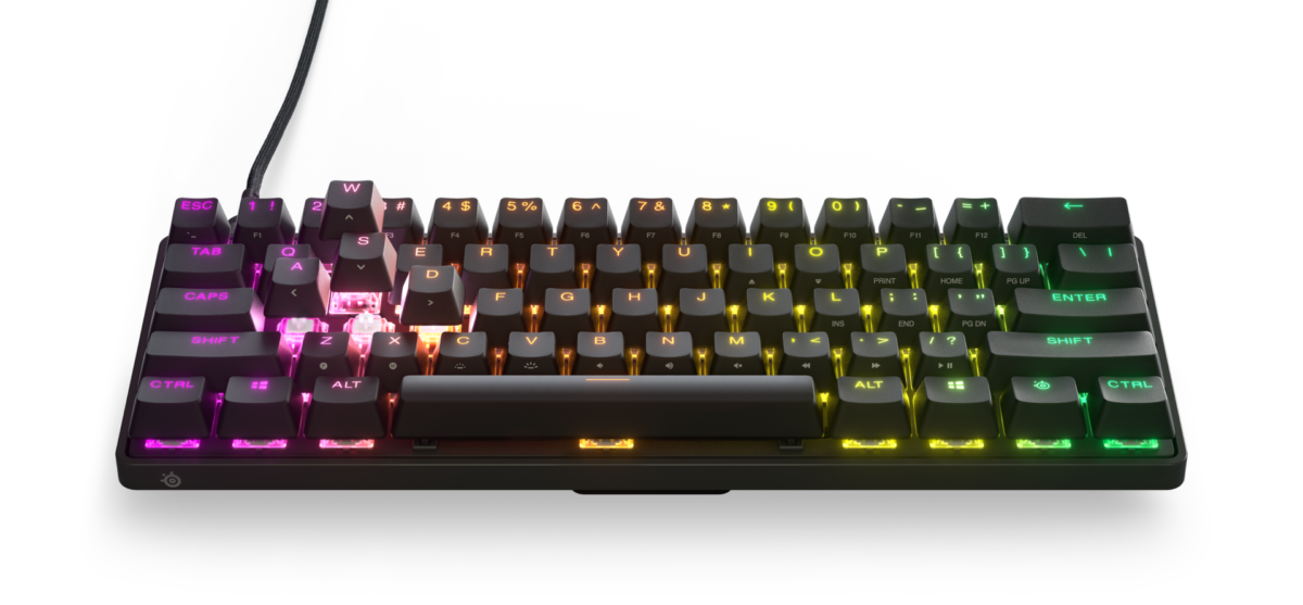 SteelSeries Apex Pro Mini İngilizce RGB Gaming Klavye – Kompakt 60% Tasarım