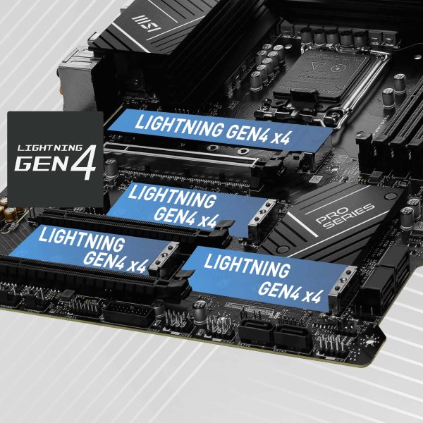 MSI Pro Z790-P WiFi Anakart – GÜÇLENDİRİLEN PCI-e 5.0 x16 Slotu
