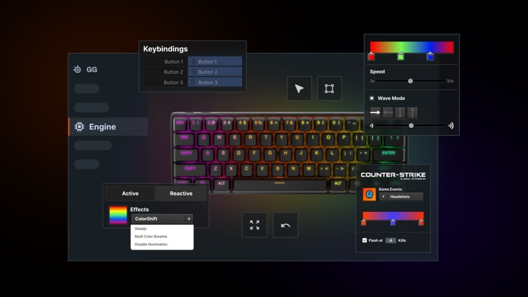 SteelSeries Apex Pro Mini İngilizce Gaming Klavye – Quantum 2,0 Kablosuz