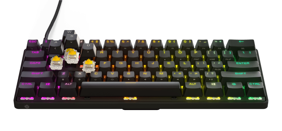 SteelSeries Apex 9 Mini OptiPoint Optical Gaming Klavye – Kompakt %60 Tasarım