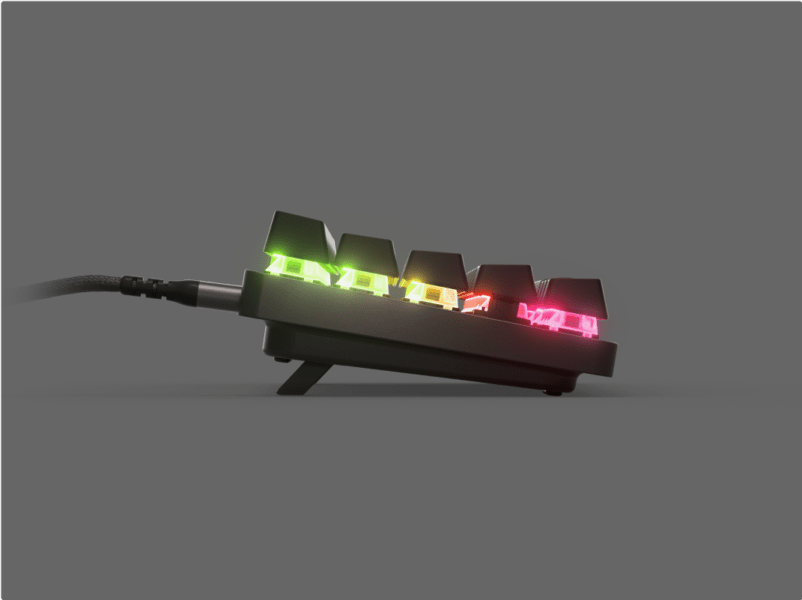 SteelSeries Apex Pro Mini İngilizce RGB Gaming Klavye – Çift Vuruş PBT Tuş Kapakları