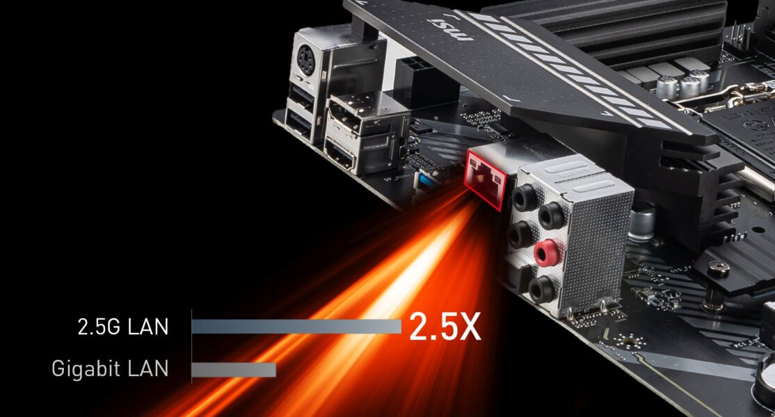 MSI MAG B460 TORPEDO ONBOARD 2.5 GIGABIT LAN