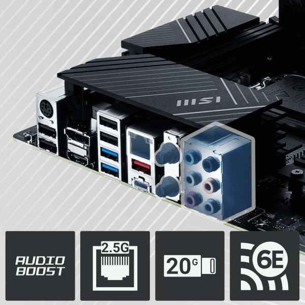 MSI Pro Z790-P WiFi Anakart – 4 x DDR4 Dual Channel (5333 MHz OC)