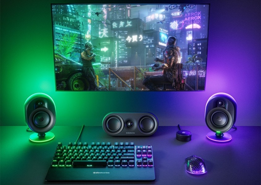 Steelseries Arena 9 RGB 5.1 Bluetooth Ses Sistemi SSS61549 – Birden Fazla Bağlantı Seçeneği