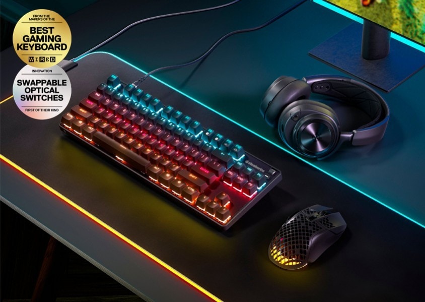 SteelSeries Apex 9 TKL OptiPoint Optical Gaming Klavye – görsel 1