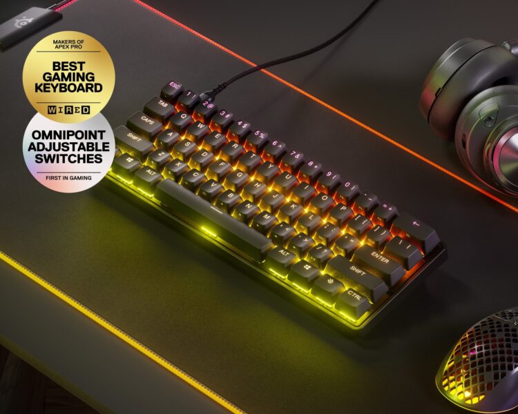 SteelSeries Apex Pro Mini İngilizce RGB Gaming Klavye – görsel 1