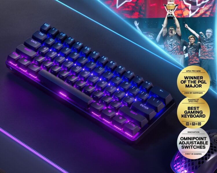 SteelSeries Apex Pro Mini İngilizce Gaming Klavye – görsel 1