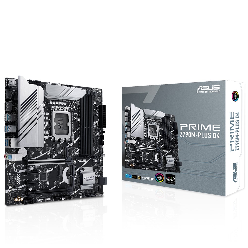 Asus Prime Z790m Plus D4 5333mhzoc Ddr4 Soket 1700 M 2 Hdmi Dp Matx Anakart