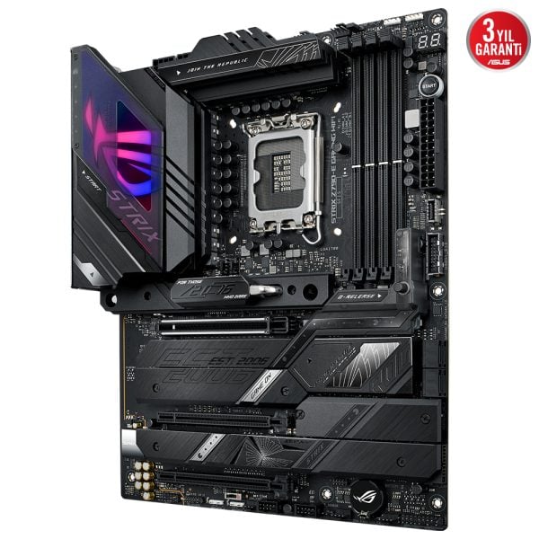 Asus Rog Strix Z790 E Gaming Wifi 7800mhzoc Ddr5 Soket 1700 M 2 Hdmi Dp Atx Anakart 3