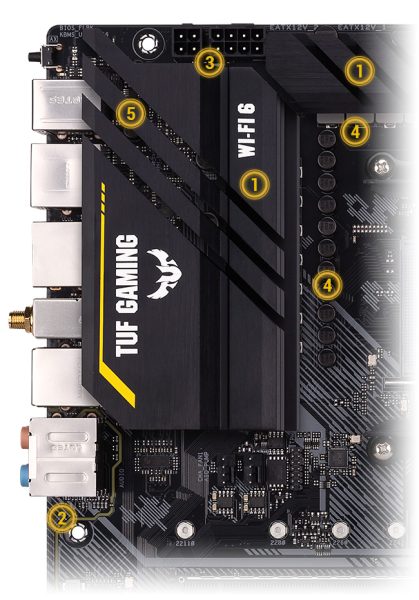 ASUS TUF GAMING X570-PRO WIFI 5100MHz(OC) Anakart – görsel 3