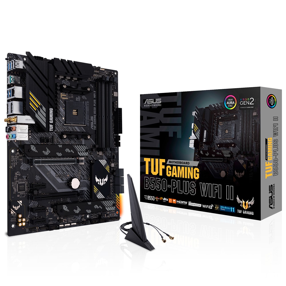 Asus Tuf Gaming B550 Plus Wifi Ii 4866mhzoc Ddr4 Soket Am4 M 2 Hdmi Dp Anakart