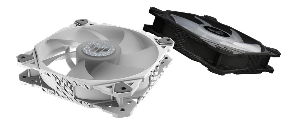 TUF Gaming TF120 ARGB WHITE EDITION Fan - ARGB Kontrollü Üçlü Fan Kiti ASUS TUF Gaming TF120 Beyaz ARGB Kasa Fanı a9