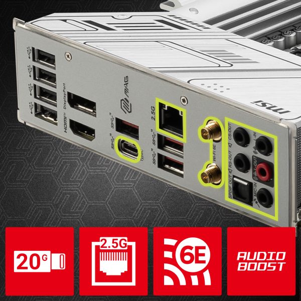MSI MAG B760M MORTAR WIFI 7000MHz(OC) Anakart – görsel 16