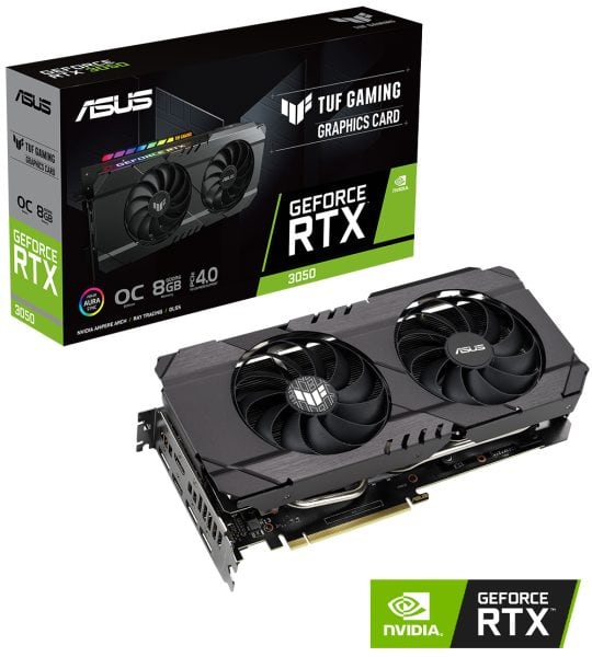 ASUS TUF Gaming GeForce RTX™ 3050 OC Edition 8GB GDDR6 ASUS TUF GAMING GeForce RTX 3050 OC 8GB Ekran Kartı a1
