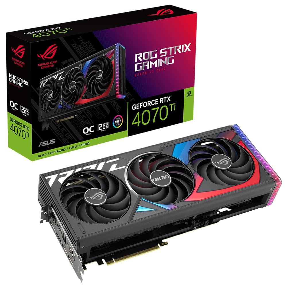 Asus Rog Strix Geforce Rtx 4070 Ti Oc 12gb Gddr6x 192 Bit Ekran Karti 90yv0ii0 M0na00
