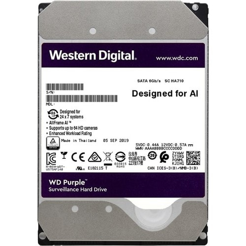 Wd 4tb Purple 3 5 64mb Sata 6gb S 7 24 Wd42purz Sabit Disk 1