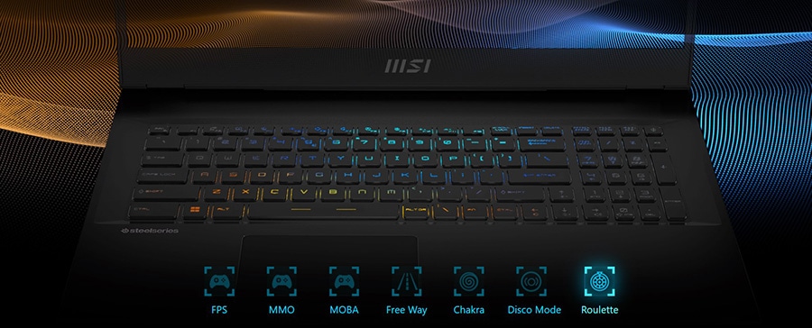 MSI VECTOR GP77 13VG-015TR Gaming Laptop – Per-key RGB Gaming Keyboard By Steelseries