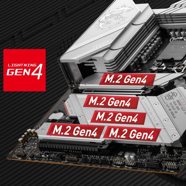MSI MPG Z790 EDGE WIFI 5333MHz(OC) Anakart – 4 x DDR4 Dual Channel (5333+ MHz OC)