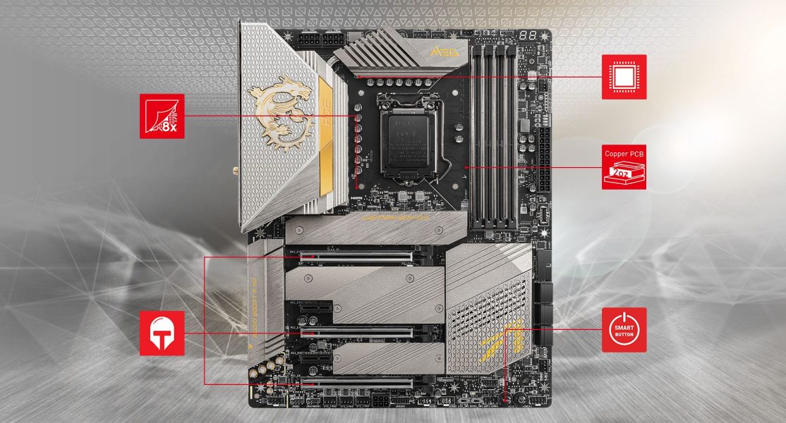MSI MEG Z590 ACE GOLD EDITION THERMAL overview