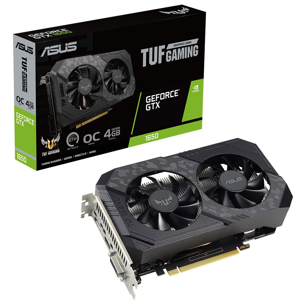 Asus Geforce Tuf Gtx 1650 Gaming Oc P V2 4gb Gddr6 Ekran Karti 90yv0gx2 M0na00 Y