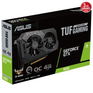 Asus Geforce Tuf Gtx 1650 Gaming Oc P V2 4gb Gddr6 Ekran Karti 90yv0gx2 M0na00 Y12