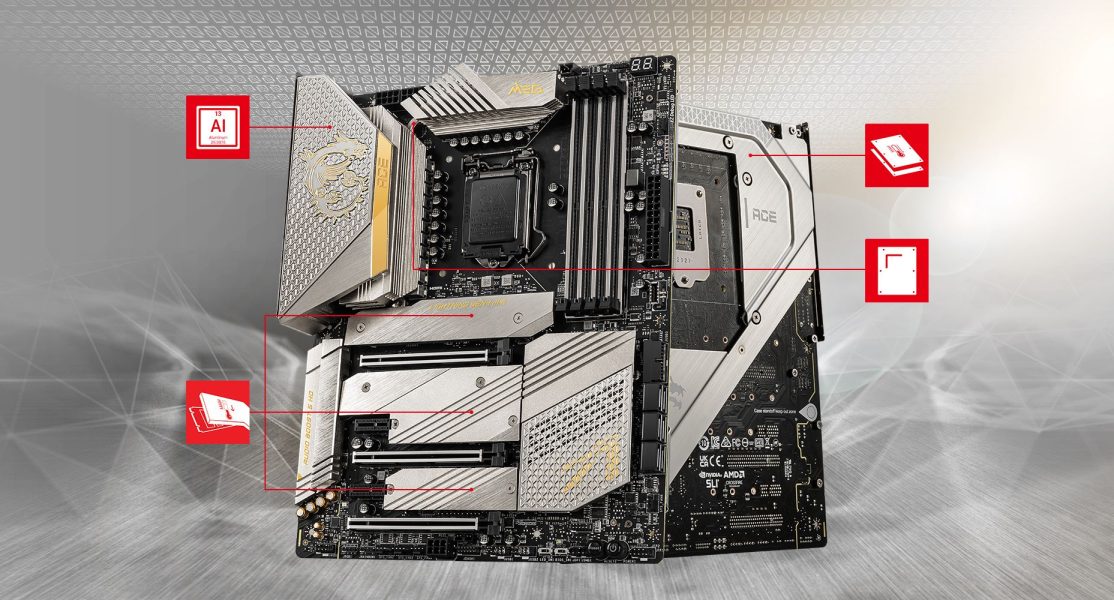 MSI MEG Z590 ACE GOLD EDITION CORNERSTONE overview