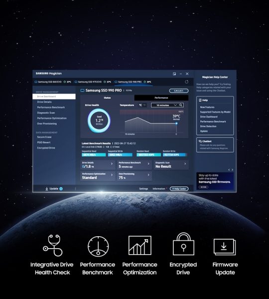 Samsung 990 PRO 1TB SSD – Samsung Magician yazılımı