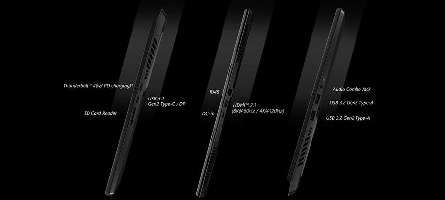 MSI STEALTH 17 STUDIO A13VH-025TR Gaming Laptop – 6 HOPARLÖRLÜ SES SİSTEMİ, görsel 10