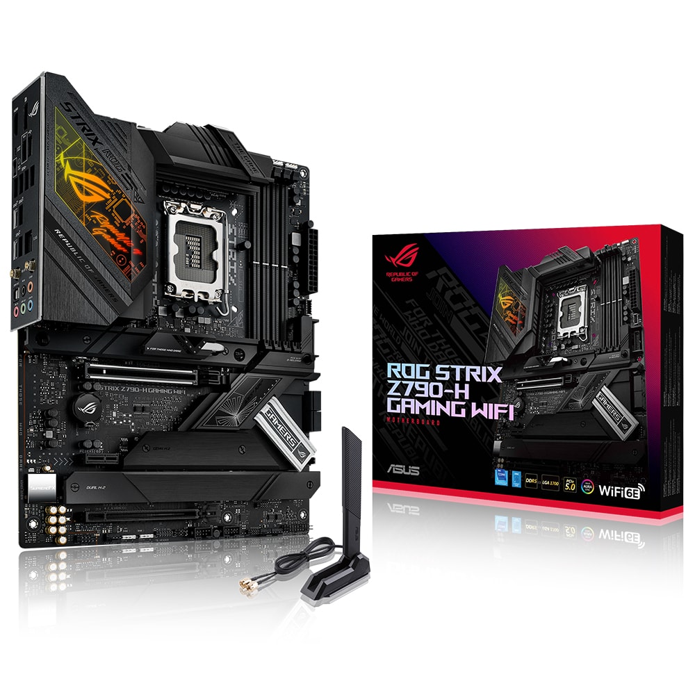 Asus Rog Strix Z790 H 7800mhz Oc Ddr5 Soket 1700 M 2 Hdmi Dp Atx Anakart