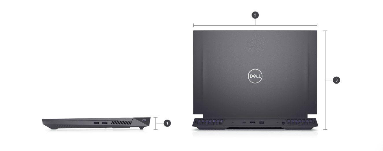 Dell Gaming G16 7630 G76302401021H Gaming Laptop – Bağlantı Noktaları ve Yuvalar