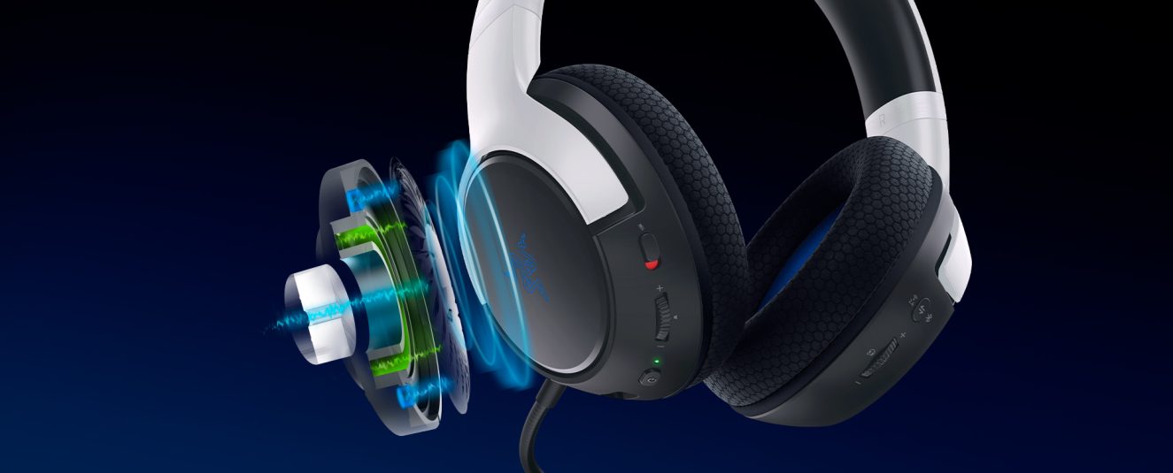 Razer Kaira Hyperspeed PlayStation Lisanslı Kablosuz Kulaklığı – RAZER TRIFORCE 50MM SÜRÜCÜLERİ